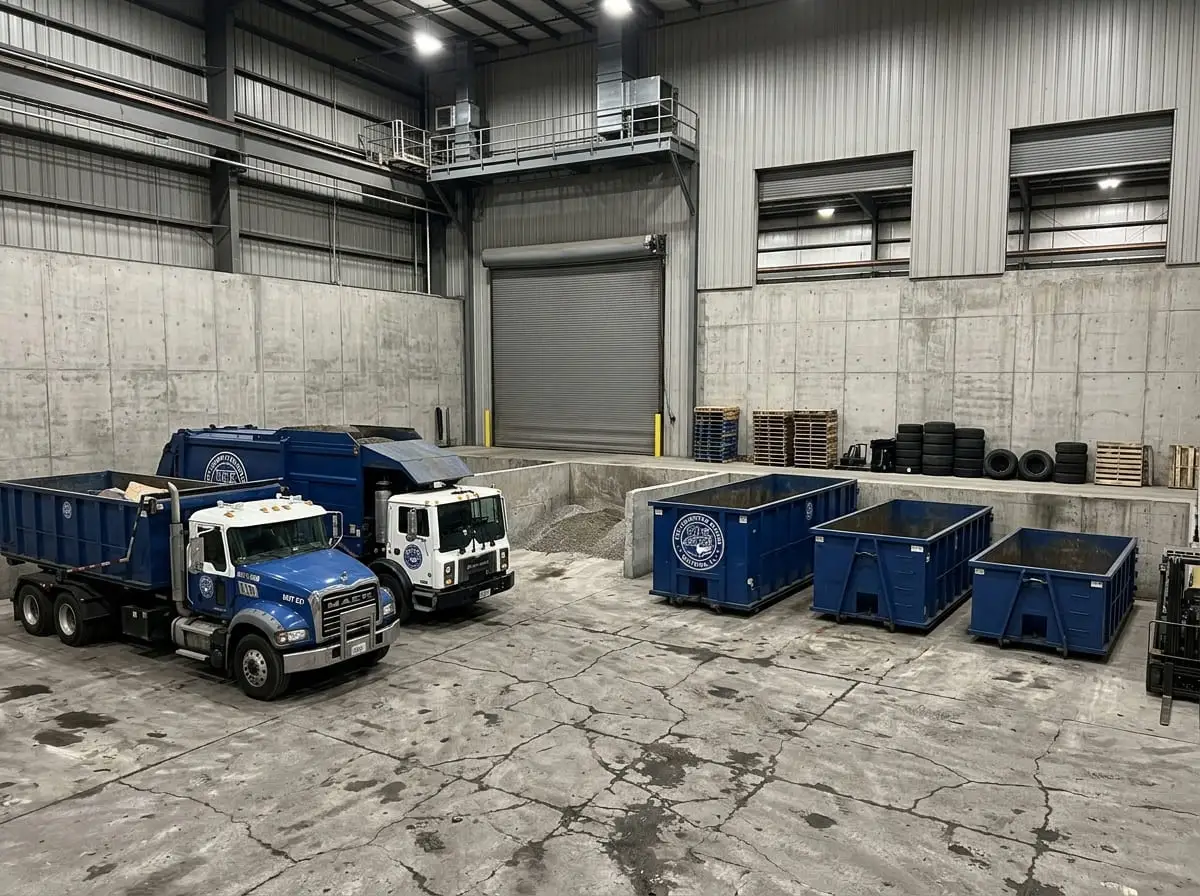 Roll-off dumpster being delivered in Deltona, FL