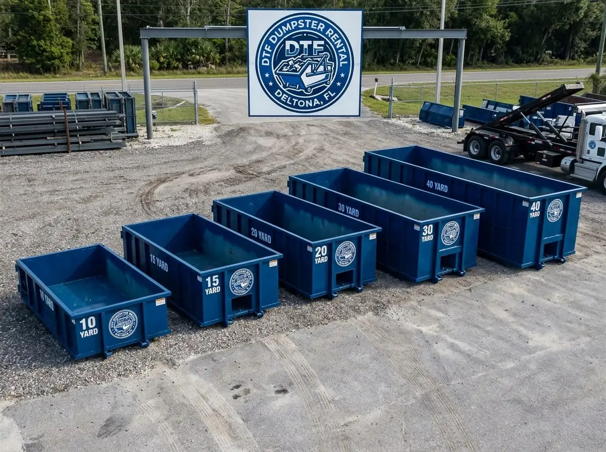 Roll-off dumpster sizes available in Deltona, FL